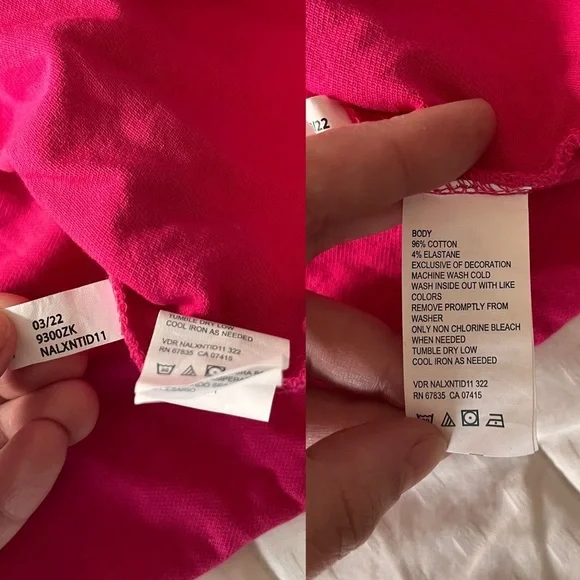 NWOT Nautica 5 Button Short Sleeve Breathable Cotton Polo Shirt 2XL Leis Pink - Picture 8 of 10